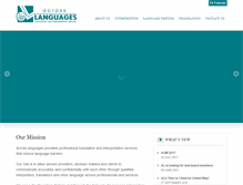 Tablet Screenshot of acrosslanguages.org